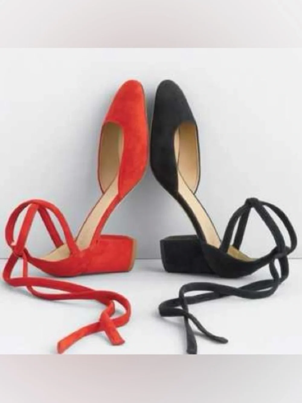 J. Crew Sophia Ankle Wrap Pumps in Suede. Size 9. Like New.